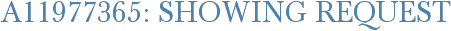 A11977365: Showing Request