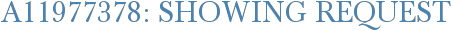 A11977378: Showing Request