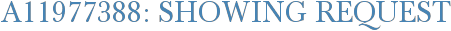 A11977388: Showing Request