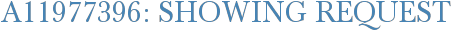 A11977396: Showing Request
