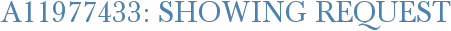 A11977433: Showing Request