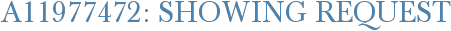 A11977472: Showing Request