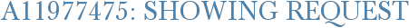 A11977475: Showing Request
