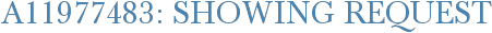 A11977483: Showing Request
