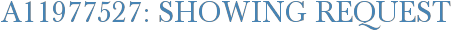 A11977527: Showing Request