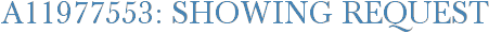 A11977553: Showing Request