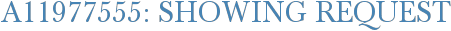 A11977555: Showing Request