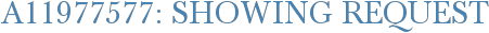 A11977577: Showing Request
