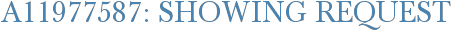 A11977587: Showing Request