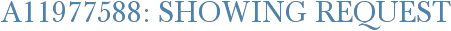 A11977588: Showing Request