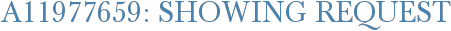 A11977659: Showing Request