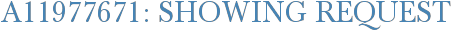A11977671: Showing Request