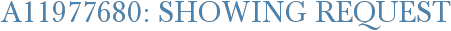 A11977680: Showing Request