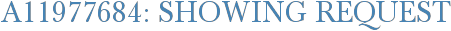 A11977684: Showing Request