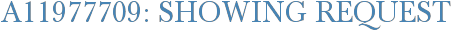 A11977709: Showing Request