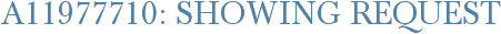 A11977710: Showing Request