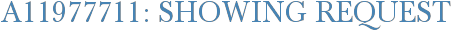 A11977711: Showing Request