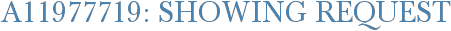 A11977719: Showing Request