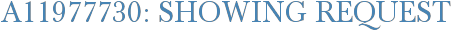 A11977730: Showing Request