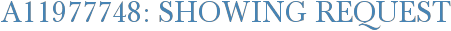 A11977748: Showing Request