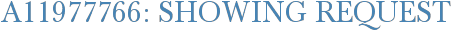 A11977766: Showing Request