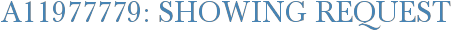 A11977779: Showing Request