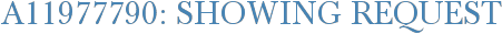 A11977790: Showing Request