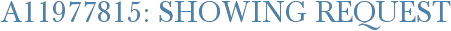 A11977815: Showing Request