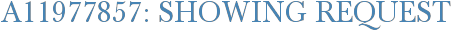 A11977857: Showing Request