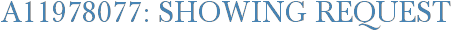 A11978077: Showing Request