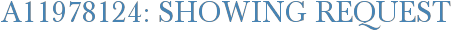 A11978124: Showing Request