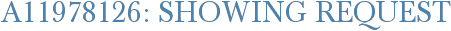 A11978126: Showing Request