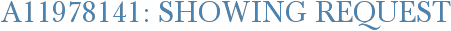 A11978141: Showing Request