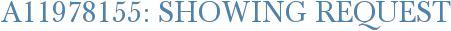 A11978155: Showing Request