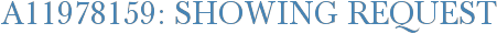 A11978159: Showing Request