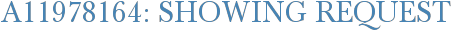 A11978164: Showing Request