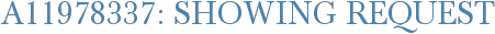 A11978337: Showing Request