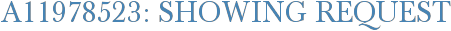 A11978523: Showing Request