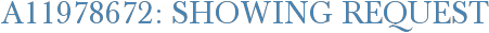 A11978672: Showing Request