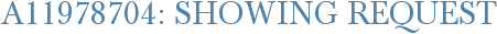A11978704: Showing Request
