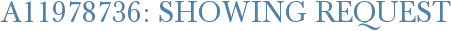 A11978736: Showing Request