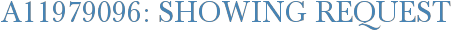 A11979096: Showing Request