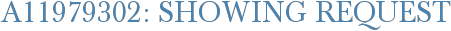 A11979302: Showing Request