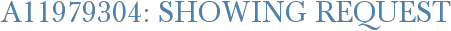 A11979304: Showing Request