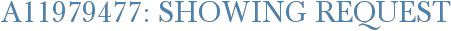 A11979477: Showing Request