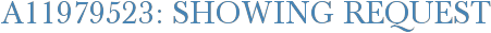 A11979523: Showing Request