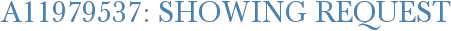 A11979537: Showing Request