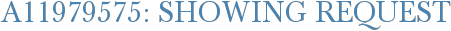 A11979575: Showing Request