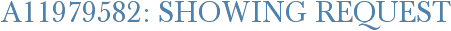 A11979582: Showing Request