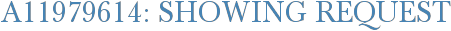 A11979614: Showing Request